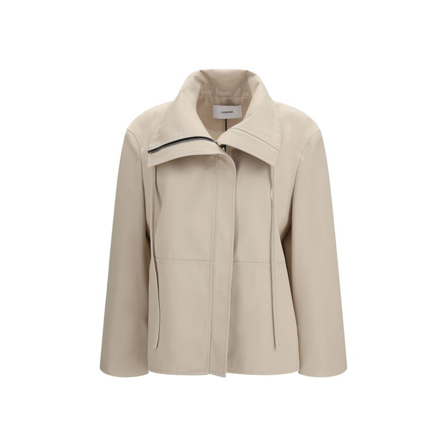 Lardini Beige Polyester Full-Length Jacket