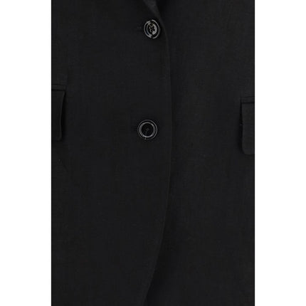 Lardini Black Linen Blazer