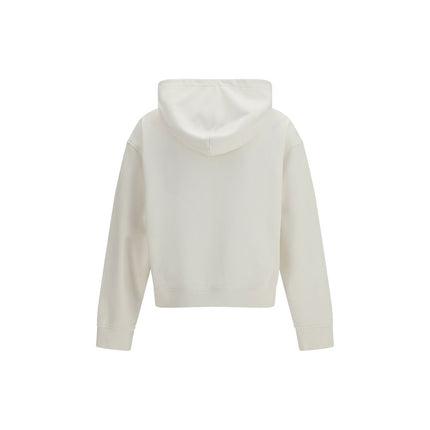 Palm Angels White Cotton Sweatshirt