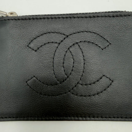 Chanel CHANEL Lamb Leather Coin Purse/Card Holder