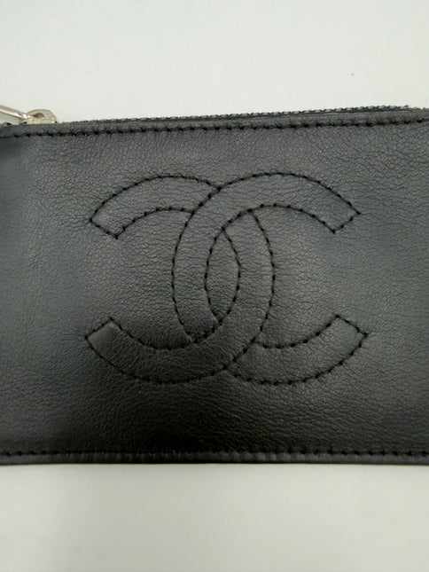 Chanel CHANEL Lamb Leather Coin Purse/Card Holder