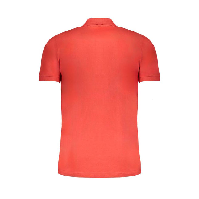 Gianmarco Venturi Red Cotton Men Polo Shirt