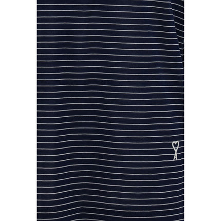 Ami Paris Blue Cotton T-Shirt