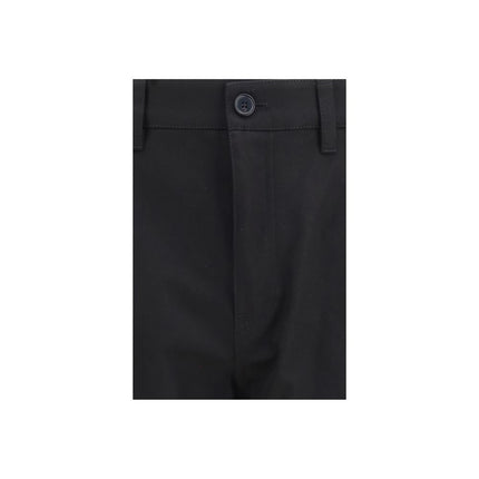 Burberry Black Cotton Chino Pants