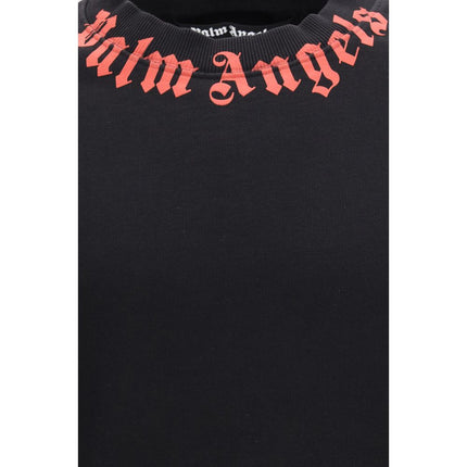 Palm Angels Black Cotton Sweatshirt