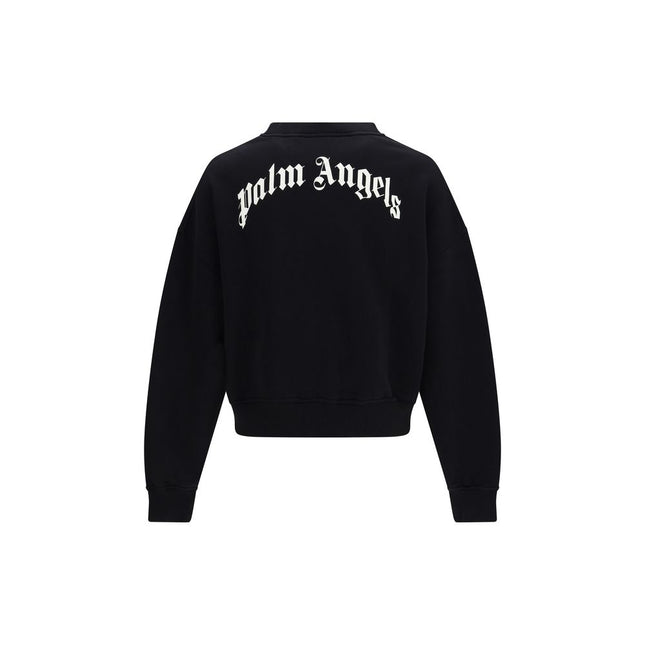 Palm Angels Black Cotton Sweatshirt