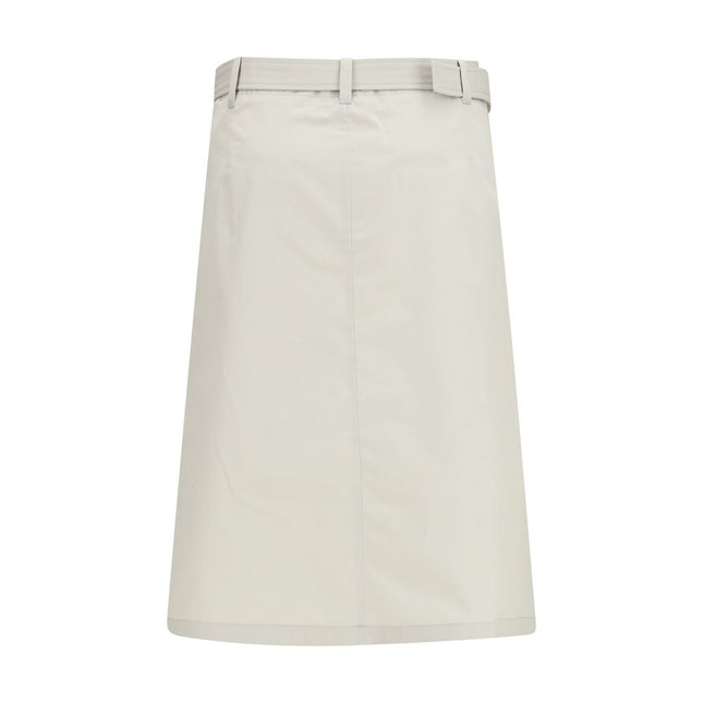 RIER Gray Cotton Long Skirt