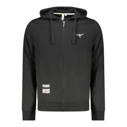 Accademia Militare Black Cotton Men's Hoodie