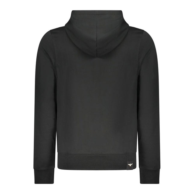 Accademia Militare Black Cotton Men's Hoodie