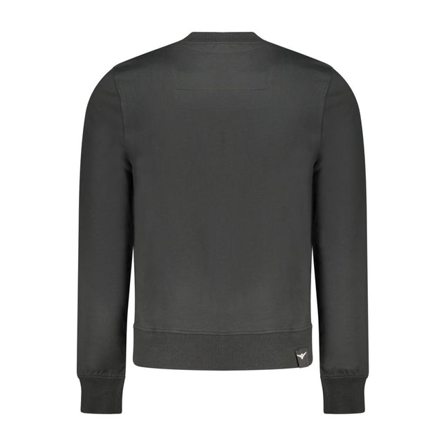 Accademia Militare Black Cotton Men's Sweatshirt