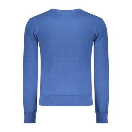 U.S. Grand Blue Cotton Men Sweater