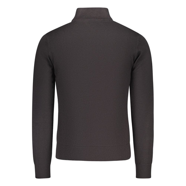 U.S. Grand Black Cotton Men's Cardigan