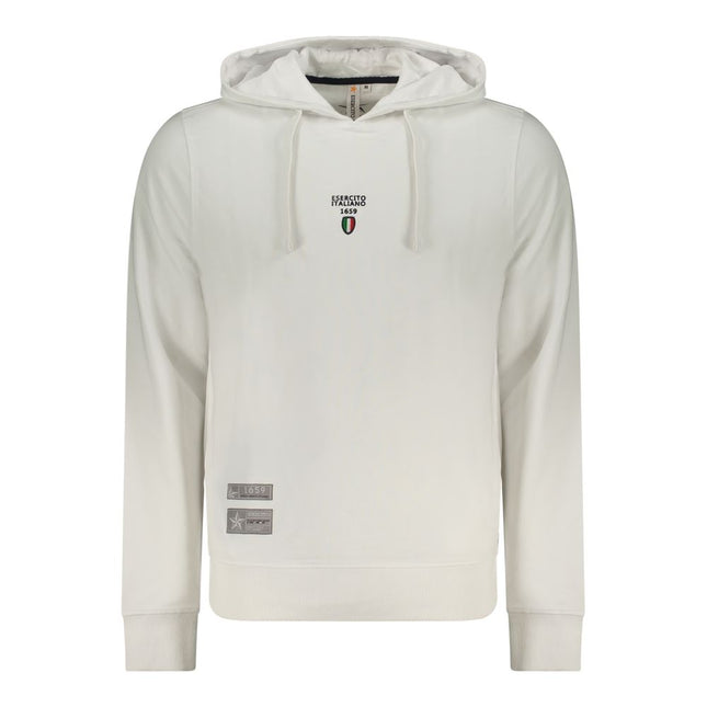 Accademia Militare White Cotton Men's Hoodie