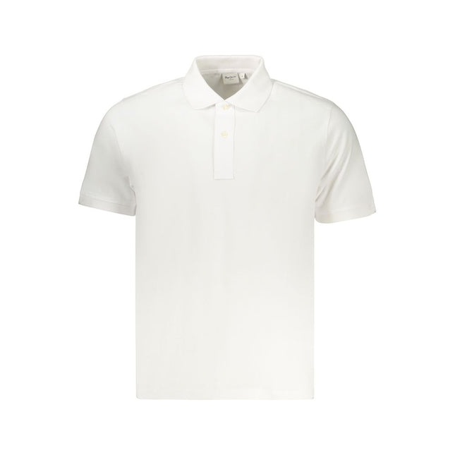 Pepe Jeans White Cotton Men Polo Shirt