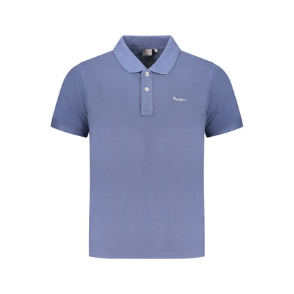 Pepe Jeans Blue Organic Cotton Men Polo