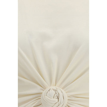 Magda Butrym Beige Cotton Sleeveles T-Shirt