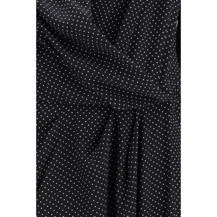 SA SU PHI Black Silk Long Dress