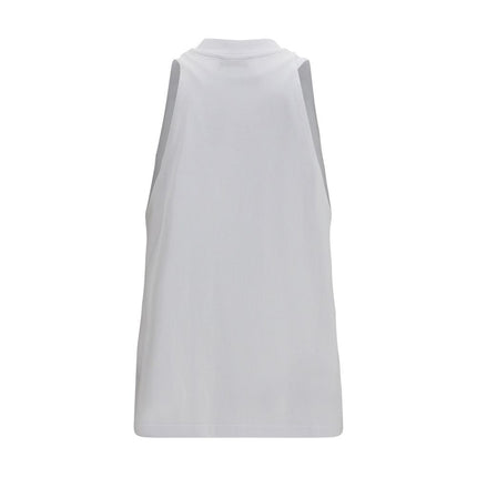 Darkpark White Cotton Tank Tops