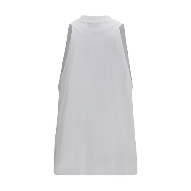 Darkpark White Cotton Tank Tops