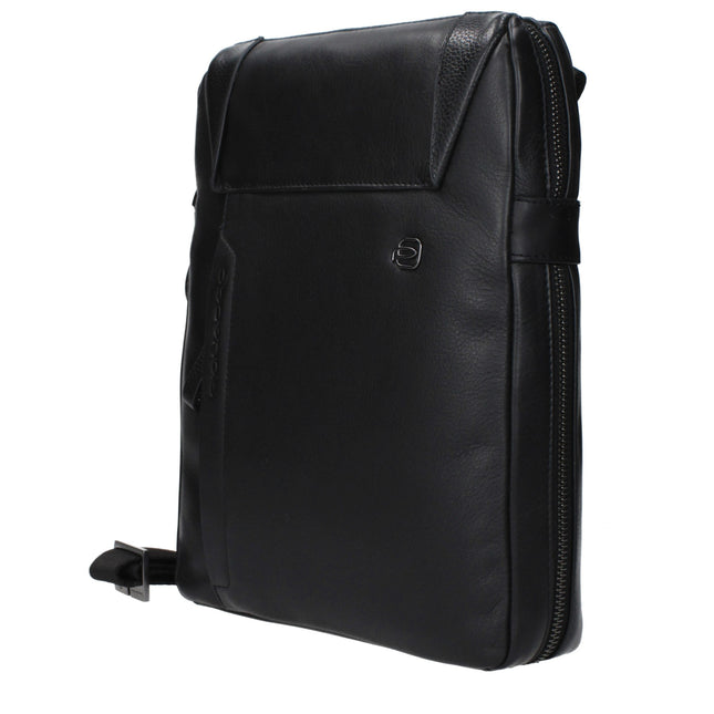 Piquadro Black Leather Crossbody Bag