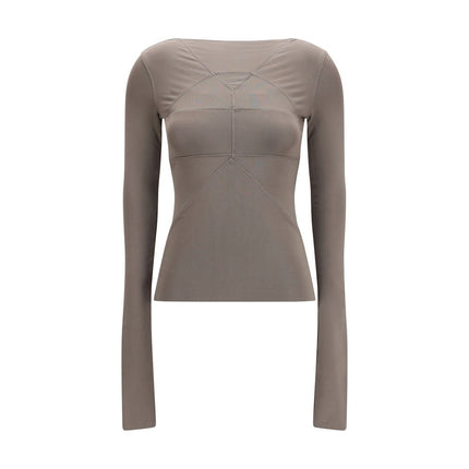 Rick Owens Gray Viscose Shirt