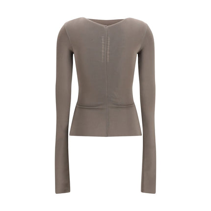 Rick Owens Gray Viscose Shirt