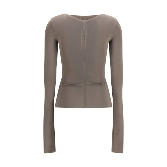 Rick Owens Gray Viscose Shirt