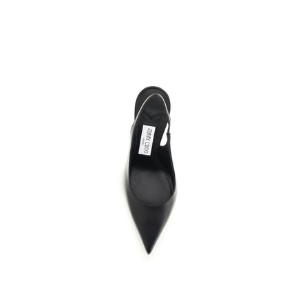 Jimmy Choo Black Calf Leather Bos Taurus Platform Pumps