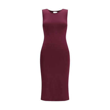 SA SU PHI Purple Silk Long Dress