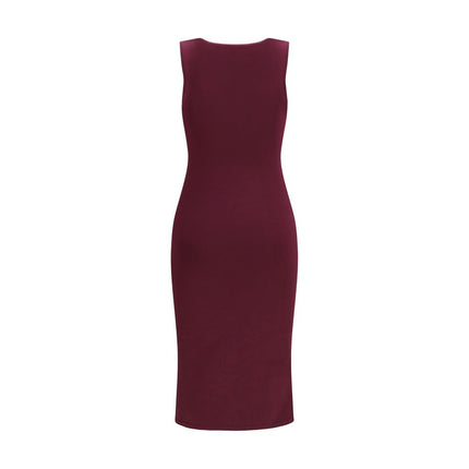 SA SU PHI Purple Silk Long Dress