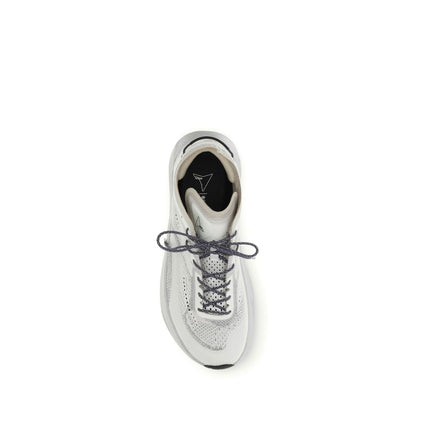 ROA White Fabric Athletic Sneakers