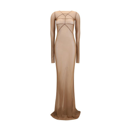 Rick Owens Brown Polyamide Casual Dress