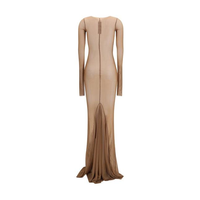 Rick Owens Brown Polyamide Casual Dress