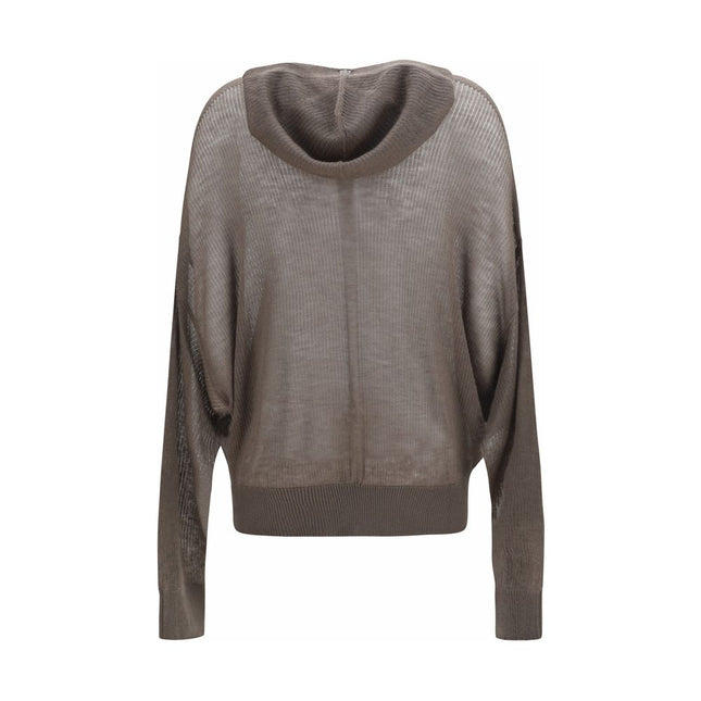 Rick Owens Gray Cashmere Hoodie
