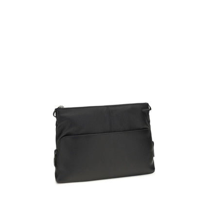 Maison Margiela Black Calf Leather Bos Taurus Clutch Bag
