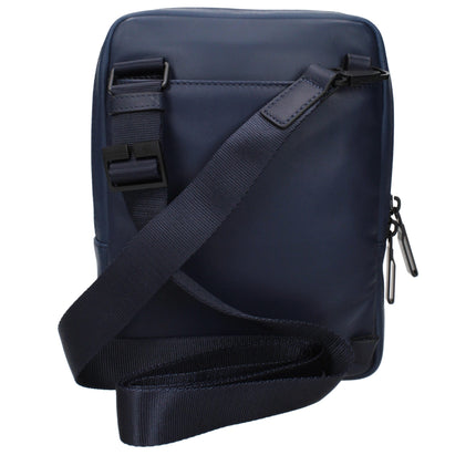 Piquadro Blue Leather Crossbody Bag