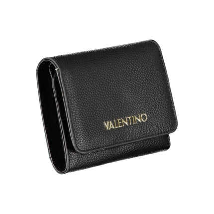 Mario Valentino Black Polyurethane Women's Wallet