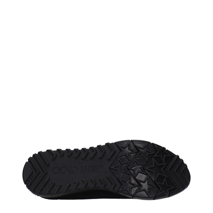 Jimmy Choo Black Fabric Slip-On Loafers