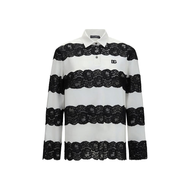Dolce & Gabbana White Cotton Polo Shirt