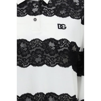 Dolce & Gabbana White Cotton Polo Shirt