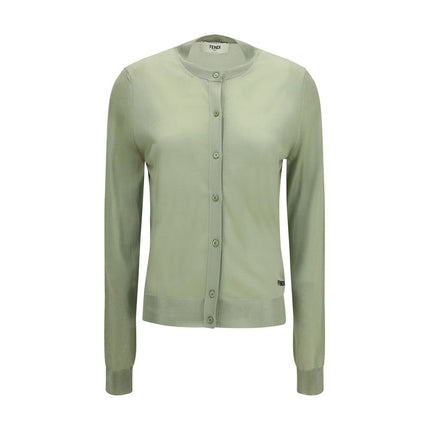 Fendi Bicolor Viscose Cardigan