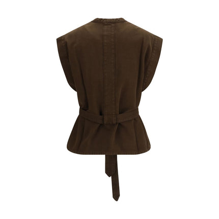 Lemaire Brown Cotton Blouse