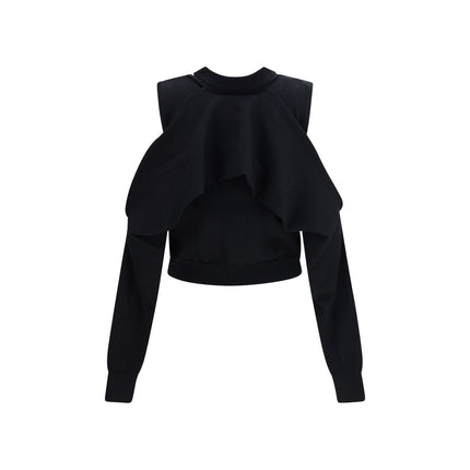 ALAINPAUL Black Cotton Cardigan