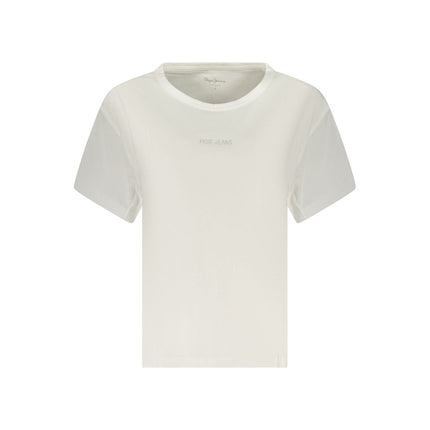 Pepe Jeans White Cotton Women T-Shirt