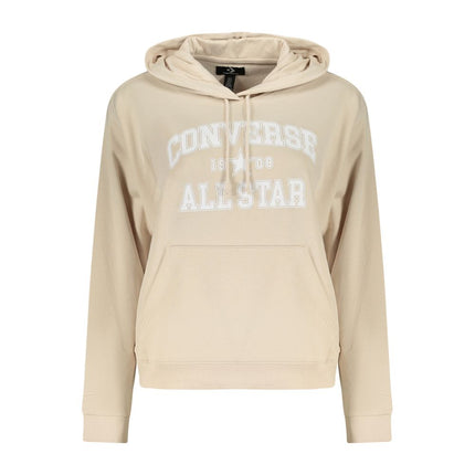 Converse Beige Cotton Women's Hoodie
