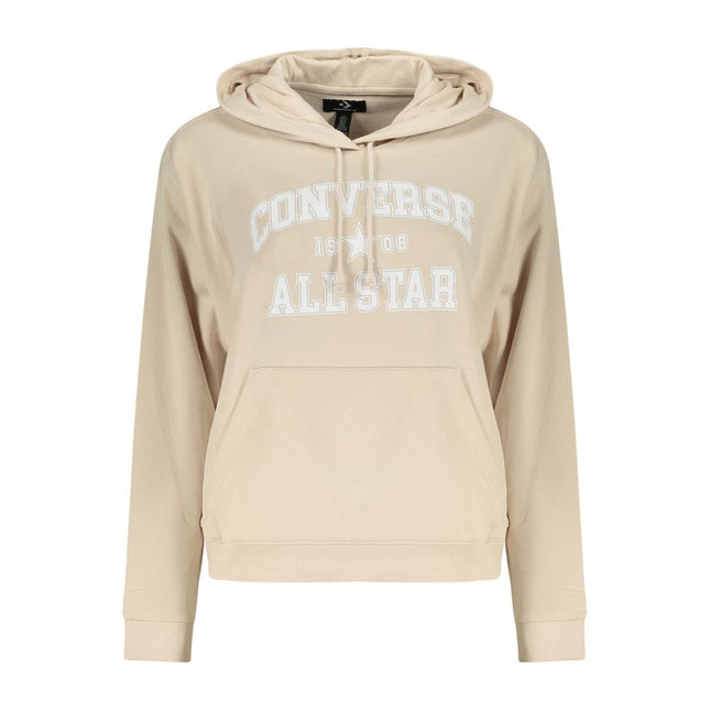 Converse Beige Cotton Women's Hoodie