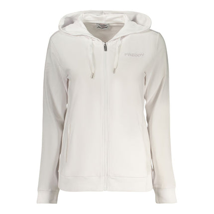 Freddy White Cotton Women's Hoodie
