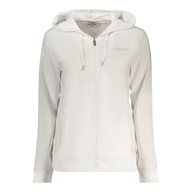 Freddy White Cotton Women's Hoodie
