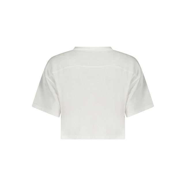 Converse White Cotton Womens T-Shirt
