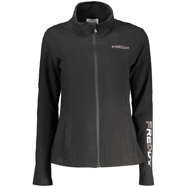 Freddy Black Cotton Women's Sweatshirt